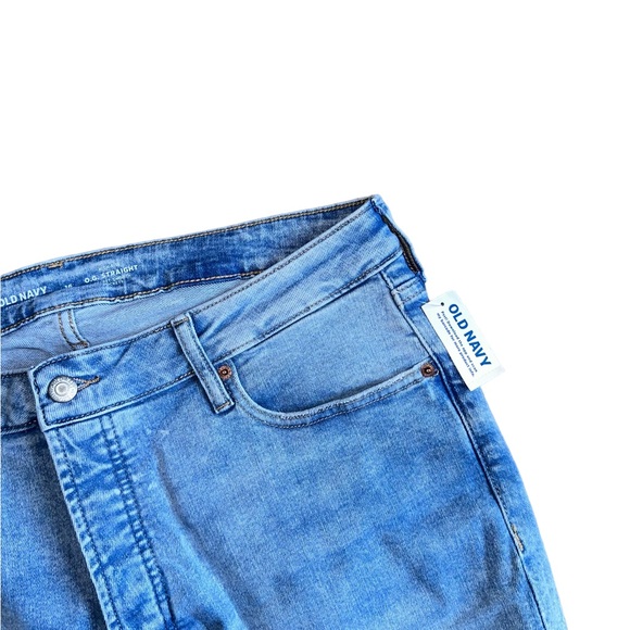 Old Navy Extra Stretch O.G Straight High Rise Distressed Jeans Size 16 - Picture 6 of 8